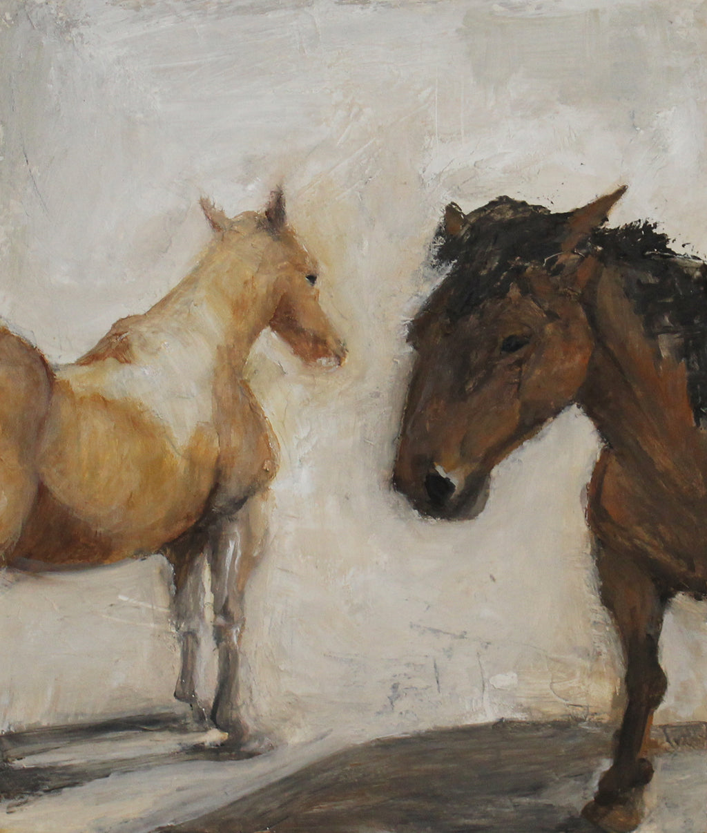 Leo and Lola, best of friends at Little Horse Farm in Lovettesville. Leo was the first to accept Lola into the herd when she became a boarder. This is the story of the first day of the new friendship.