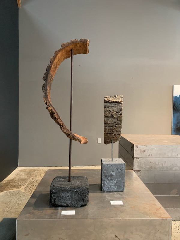 Organic matter sculptures by Artist Isabelle Truchon.