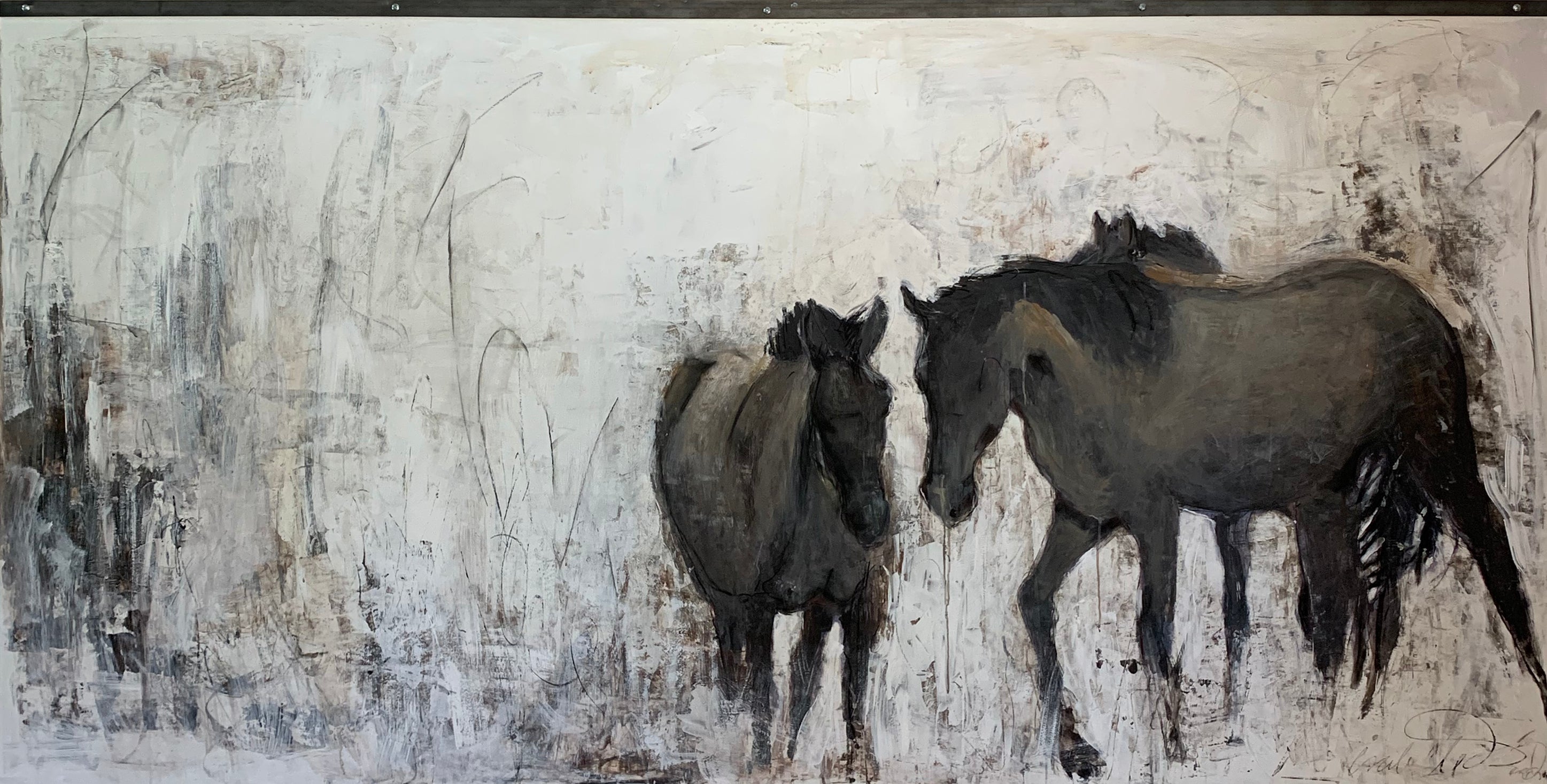 Wild Horses No.1, Fine Art Canvas Reproduction